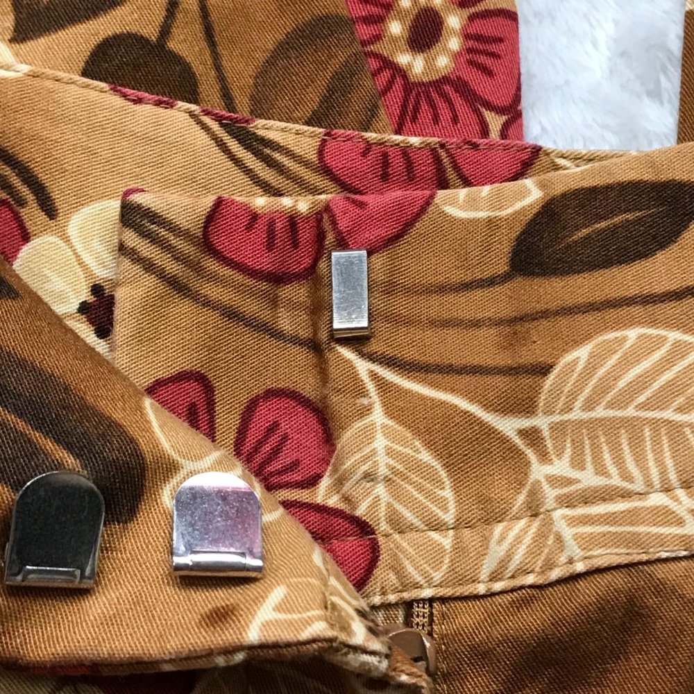 Tommy Bahama Vintage Cropped Pants Capris Tropical Stretch Cotton Blend Womens 6 - Picture 4 of 10